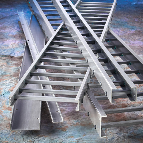 Fiberglass cable ladder and cable channel tray
